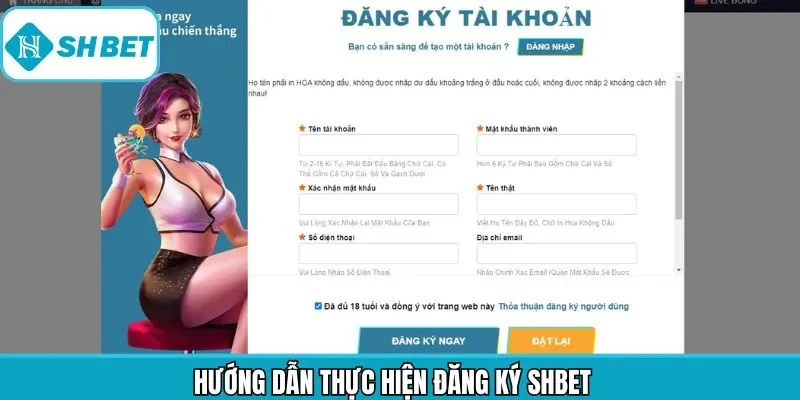 Tiến trình đăng ký Shbet đơn giản dành cho người mới